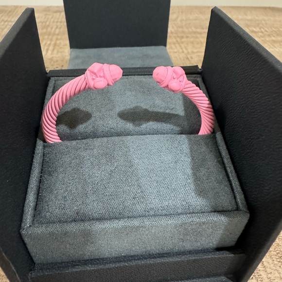 David Yurman Brand New Limited Edition Breast Cancer Renaissance Cable Bracelet - Picture 1 of 7